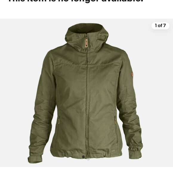 FjallRaven Woman's Green Stina G-1000 Outdoor Fall Jacket Sz XS - Picture 1 of 13
